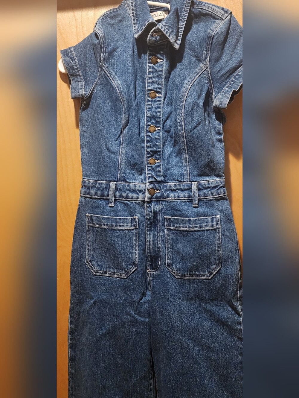 ROLLA'S NWT Sailor Jumpsuit Breaker in Mid Vintage Blue Size 8/s - Picture 3 of 14
